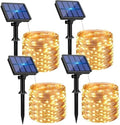 btfarm 4 Pack Solar String Lights Outdoor, Total 132FT 320LED Fairy Lights by btfarmdecorativelighting