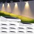 Brightever Solar Fence Lights White 12-Pack, 3 Modes (3000K/5000K/6500K) by Brightever