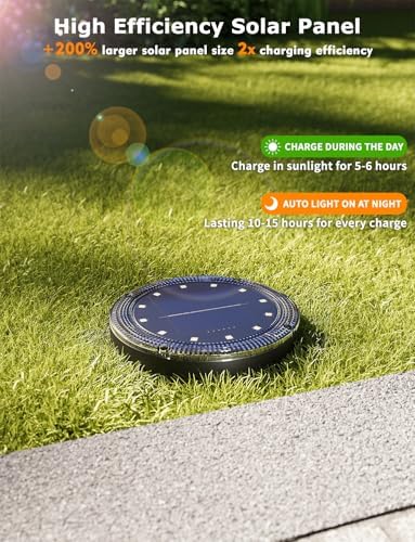 Color Changing Solar Ground Lights with Remote, IP67 Waterproof, 16Pack - Image 3