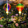 Solar Lights Outdoor Decorative with Hot Air Balloon, Solar Garden Stake by ELFENGARDEN