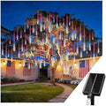 KNONEW 4th of July Solar Lights, USA 250th Anniversary Red White and Blue Solar Lights, 20 Tube 720 LED Waterproof Meteor Shower Lights for Independence National Memorial Day Decor by KNONEW