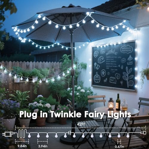 Connectable 43FT 100LED Globe String Lights Indoor, Classroom Lights - Image 4