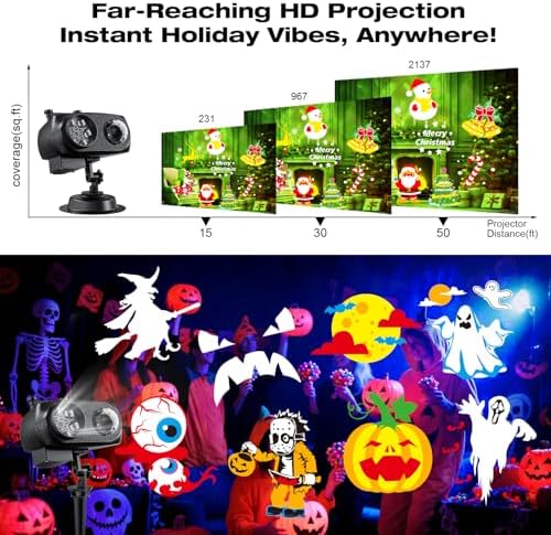 Halloween Christmas Projector Lights Outdoor Holiday Decor Lights - Image 4