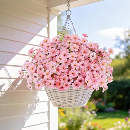 AmyHomie 20 PCS Artificial Flowers for Outdoors, UV Resistant Fake Plants - Image 3