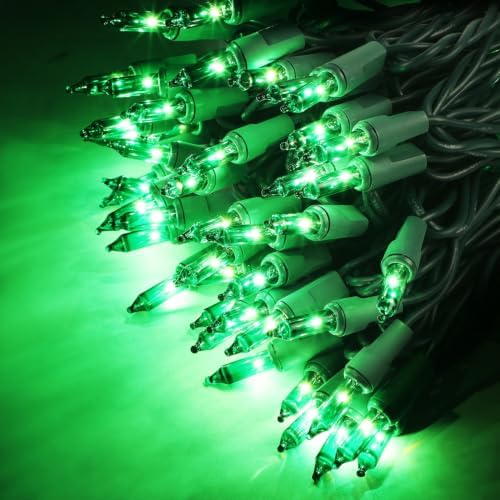 3 Pack Green Christmas String Lights, 100 Count Incandescent Mini Lights - Image 3