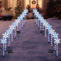 BRIGHTDECK Solar Christmas Snowflake Pathway Lights Outdoor Decor, 20 Pack by BRIGHTDECK