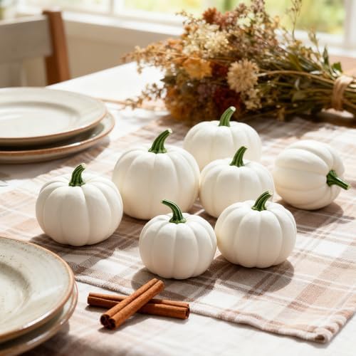 ShellKingdom Artificial Mini Pumpkin for Halloween Thanksgiving Decoration - Image 4