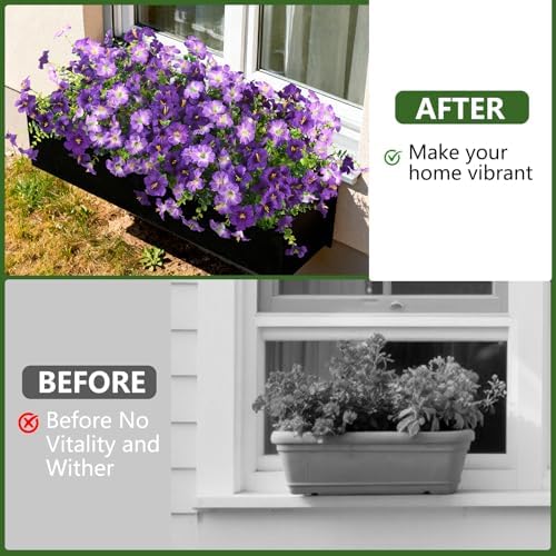INQCMY Artificial Fake Petunias Flowers for Outdoors Spring Home Decoration - Image 4