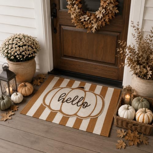 24" X 36" Fall Hello Pumpkin Layered Doormat Set for Front Door - Image 6