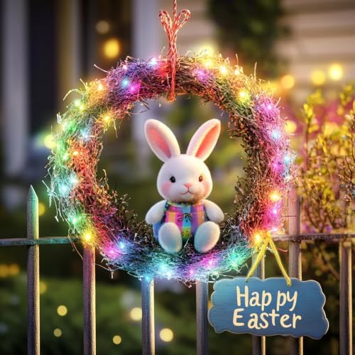 Dazzle Bright 300 LED Easter String Lights, 100 FT Colorful Connectable Waterproof String Lights Clear Wire with 8 Modes, Easter Decorations for Indoor Outdoor Party Yard Garden (Pastel) - Image 5