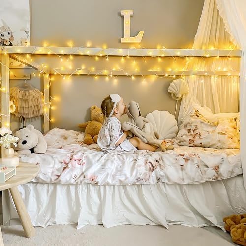 JMEXSUSS 100 LED String Lights Indoor Bedroom Warm White Christmas Lights - Image 2
