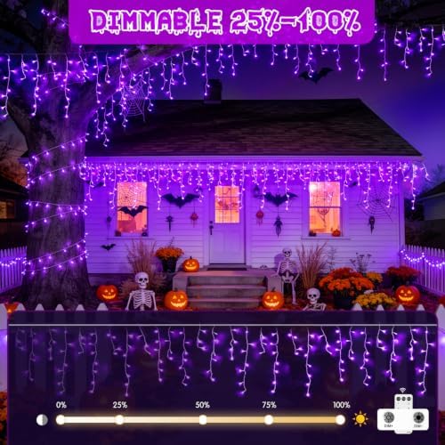 JMEXSUSS Purple Halloween Lights Outdoor, 800 LED - Image 3