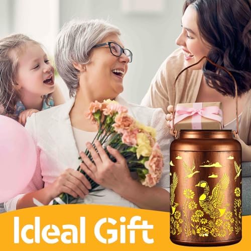 Solar Lanterns Outdoor Waterproof Garden Decor Birthday Gifts for Women - Image 5