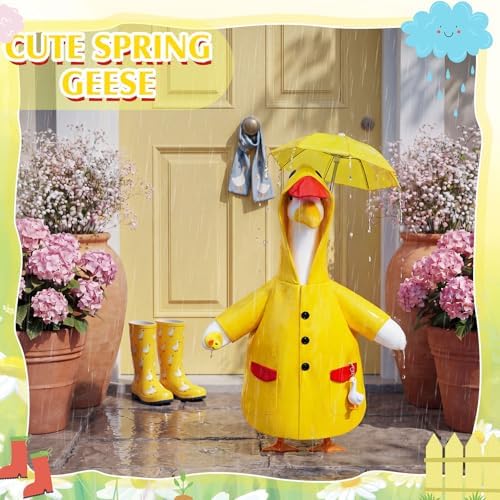 Soulchen 3 Pcs Summer Goose Outfit Porch Lawn, Rubber Ducky, 23 Inch - Image 4