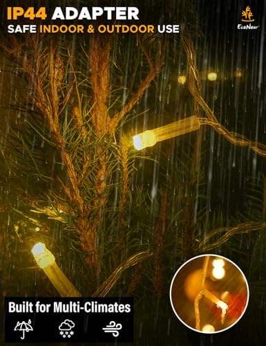 EcoNour Warm White Christmas Icicle Lights for Outside, 55.77 FT 500LED - Image 5