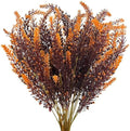 TURNMEON 10 Bundles Artificial Fall Flowers for Outdoors Fall Decorations by TURNMEON