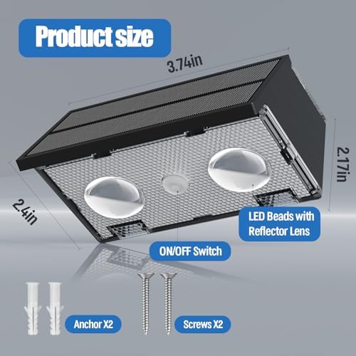 NIORSUN Solar Fence Lights,24 Pack Wall Lights Waterproof,Led Outdoor Lights 3000K/4500K/6000K+ RGB Up & Down Deck Light,Solar Powered Light for Backyard/Pool/Railing/Patio/Porch/Step Black - Image 2