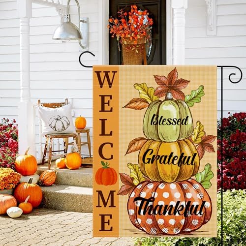 OHOME Fall Decor - Fall Garden Flag - Thanksgiving Decorations - Image 6