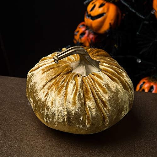 Ogrmar 6PCS Handmade Velvet Pumpkins for Halloween Thanksgiving Decoration - Image 4