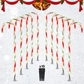 26-Inch Candy Cane Lights - 10 Pack Pathway Markers Christmas Decorations by PerPaiMe