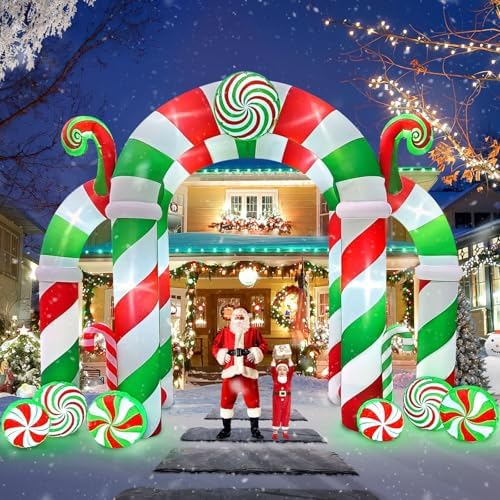 Kalolary 13FT Christmas Inflatables Arch, Giant Xmas Candy Arch Inflatable - Image 7