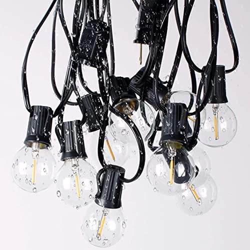 Outdoor String Lights Waterproof Patio Lights 200FT with 100+4 Shatterproof G40 LED Edison Outdoor String for Party Backyard Gazebo Pegola Cafe, 2Pack x 100ft - Image 4