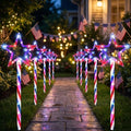 12 Pack 240 LED Patriotic Star Pathway Lights w/ 8-Mode for July 4th by DTNESS