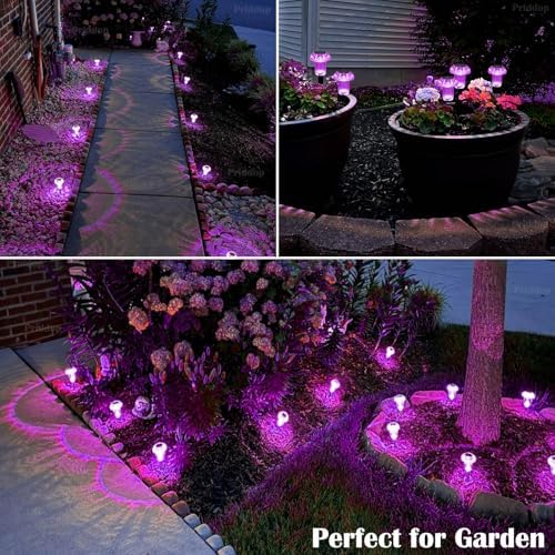 Priddop Solar Halloween Lights Outdoor Waterproof 8 Pack Halloween Decor - Image 5