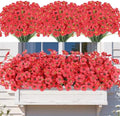 AmyHomie 20 PCS Artificial Flowers for Outdoors, UV Resistant Fake Plants by AmyHomie