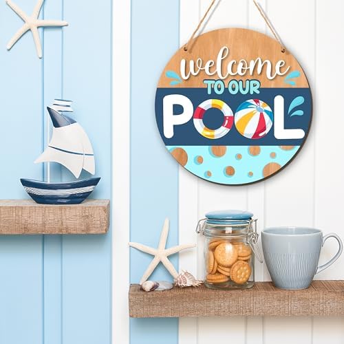 Welcome to Our Pool Sign - Image 4