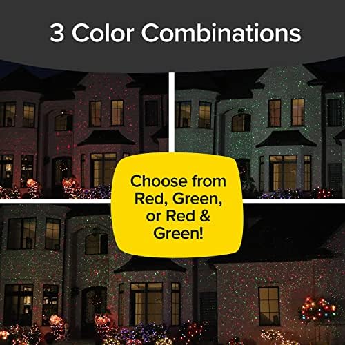 AS-SEEN-ON-TV with 9 Enhanced Modes for Spectacular Outdoor Holiday Laser Lighting with Thousands of Lights Covering 3200 Square feet, Green, 8.5 in - Image 3