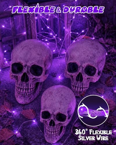 4 Pack 60 LED Fairy Lights Battery Operated with Timer 20FT Halloween Light - Image 5