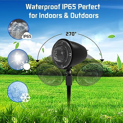 Halloween Laser Projector Lights,Syslux Outdoor Projector Light,21 Colors Ocean Ripple Projection with Remote Control for Christmas Thanksgiving Indoor Wedding Garden Party Holiday Decorations - Image 5