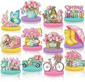 Amyhill 12 Pcs Spring Table Decorations Wooden Tabletop Centerpiece Wooden Table Sign for Tiered Tray Fiesta Carnival Party by Amyhill