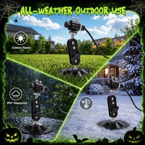 Halloween Swamp Laser Light, Green Laser Line Projector for Yard Decor - Image 3