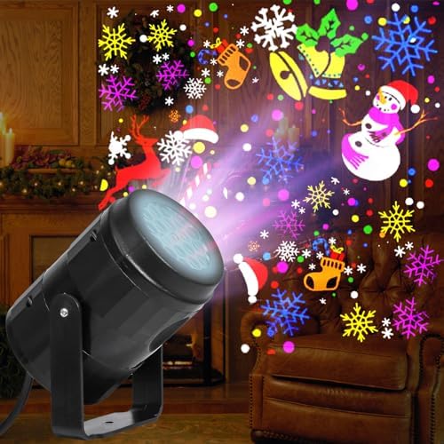 Christmas Projector Lights Outdoor/Indoor, Led Lights Projector Waterproof for Christmas Decorations, Holiday Projector for Xmas by Pocrsret
