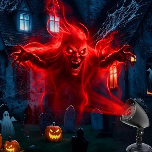 Halloween Projector Lights Outdoor,3D Dynamic Ghost Projector Light by Unknown