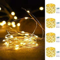 4 Pack Fairy Lights Battery Operated 16FT 50 LED String Lights Warm White by EXF