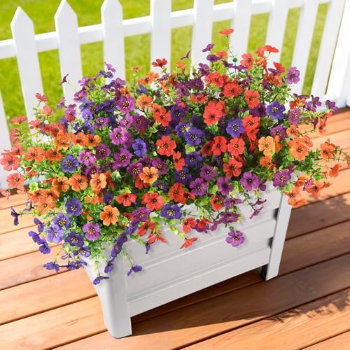 Hommyea Artificial Fake Flowers Plants for Outdoors Silk Spring Home Decor by HommyeaArtificialFlowers