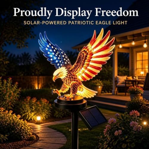 Halloween Decorations Outdoor-Eagle Solar Stake Lights Halloween Decor - Image 6
