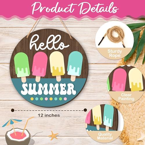 Hello Summer Door Sign - Image 2