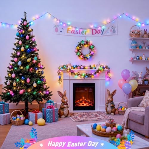 JMEXSUSS 250 LED Pastel Easter Lights, 91.5ft Christmas Lights Plug in - Image 3