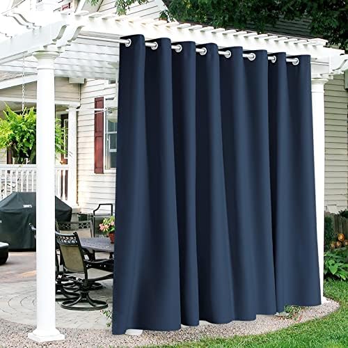 RYB HOME Extra Wide Outdoor Curtains for Patio Waterproof Privacy by RYBHOME