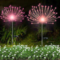 YOTOZU 2 PCS Solar Firework Light, Outdoor Solar Garden Decorative Lights 120 LED Powered 40 Copper Wires String DIY Landscape Light for Walkway Pathway Backyard Decoration Parties Perfect Gifts(Pink) by YOTOZU