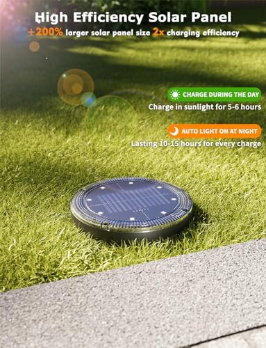 Color Changing Solar Ground Lights with Remote, IP67 Waterproof, 12Pack - Image 4