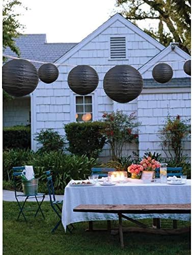 BEISHIDA Black Paper Lanterns 10Pcs 4/6/8/10/12 Inch Round Chinese Lamp - Image 4