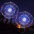 JJGoo Solar Firework Lights, 2 Pack 180 LEDs 2 Lighting Modes Solar Lights Outdoor Waterproof for Garden Patio Walkway Pathway Party Wedding Christmas Decorative - Colorful by JJGoo