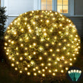 Led Net Lights Christmas Lights Outdoor 200Led 9 ftx 6ft Upgraded WarmWhite Christmas Net Lighting, Waterproof 5mm LED Wide Angle Outdoor Indoor Mesh Net Light for Trees, Bushes, Shrubs Decorations by KiflyTooin
