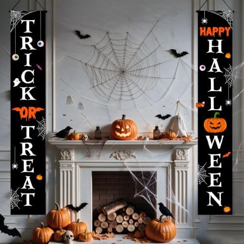 Halloween Door Banners Outdoor Halloween Decorations Witches Porch Decor - Image 4