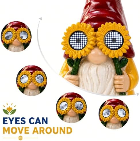 Solar Funny Garden Gnome Statue: Outdoor Lights Decorations - Image 2